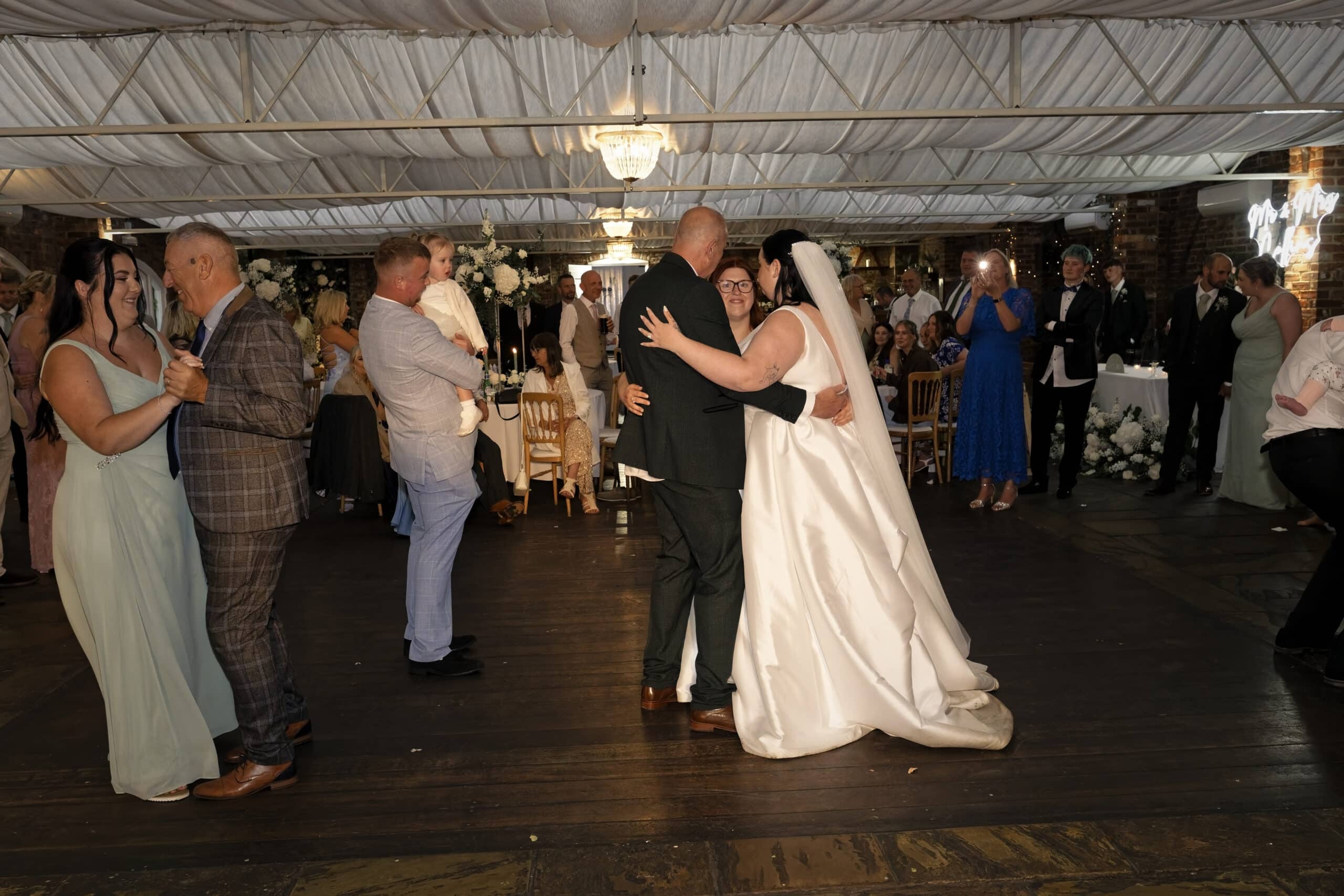 Bride and groom's first dance at Northbrook Park