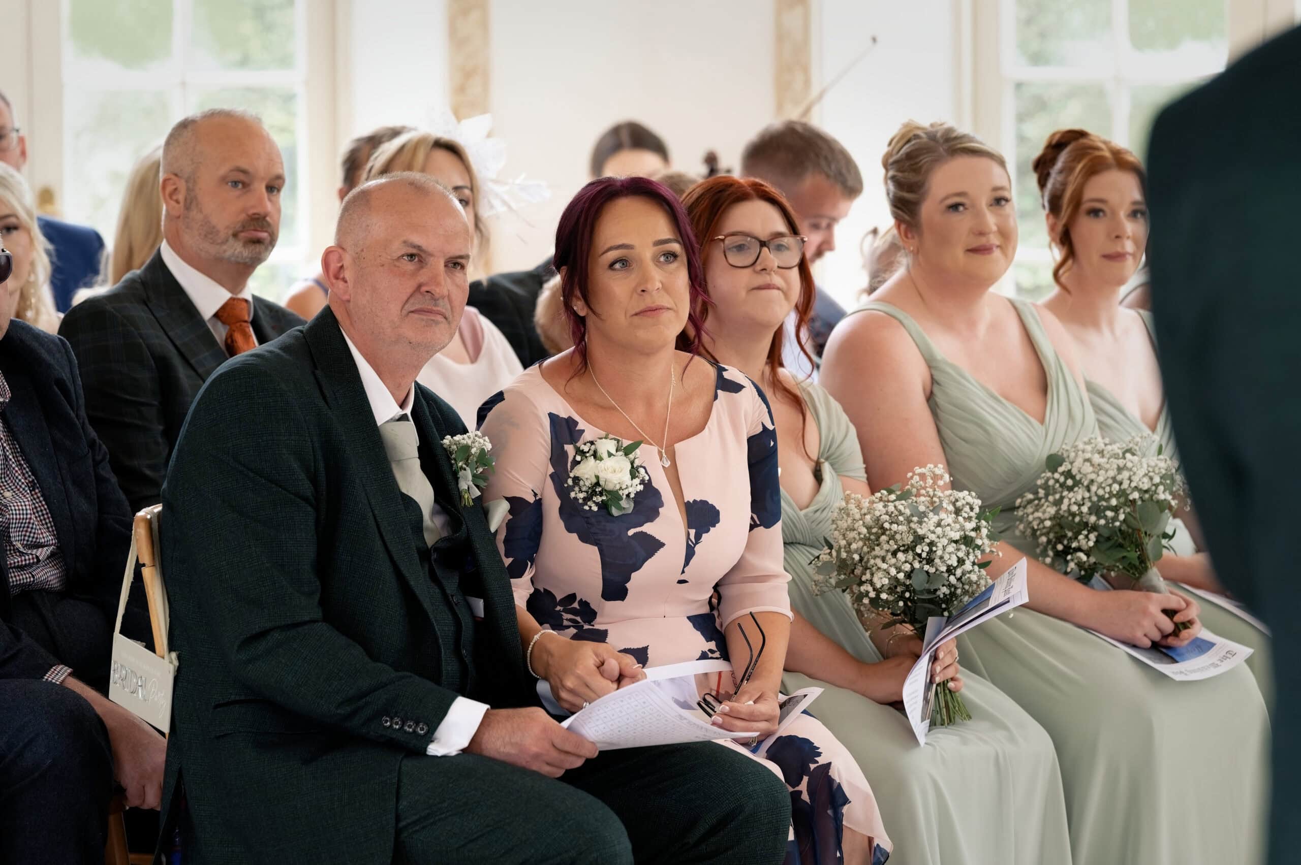 Guests seated for the ceremony